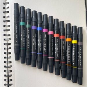 Prismacolor Premier Dual-Ended Art Marker Set Primary/Secondary Colors - 12 Pack